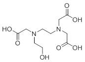 N-羟乙基乙二胺三乙酸 CAS 号: 150-39-0的结构式