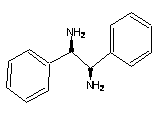 (1R,2R)-1,2-二苯基乙二胺 CAS NO.: 35132-20-8的结构式